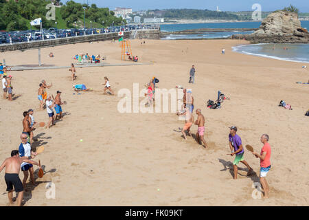 Beach El Sardinero Playas, Santander, Cantabria, Spain. Stock Photo