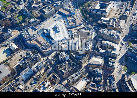 Bradford Town Centre, West Yorkshire, Northern England, showing the new Broadway shopping Centre Stock Photo