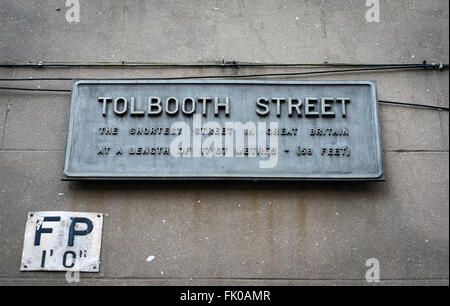 Tolbooth Street in Falkirk Stock Photo