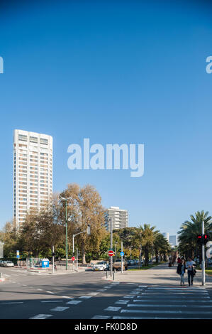 Israel, Tel Aviv, Sderot Ben Gurion Boulevard Stock Photo