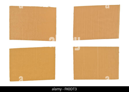 blank white cardboard rectangular pieces of paper hanging on ...