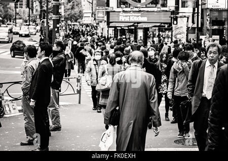 Rush hour in Tokyo, Japan Stock Photo