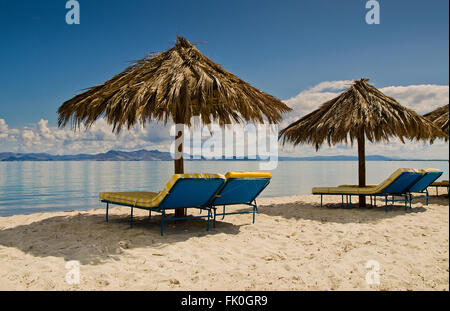 Tigaki beach in Kos island Greece Stock Photo