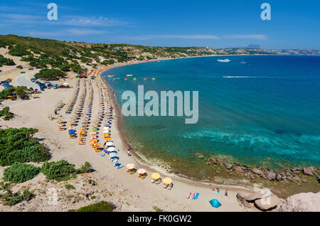 Paradise beach in Kos island Greece Stock Photo