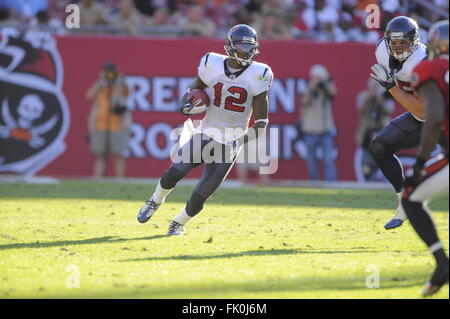 Tampa, Fla, USA. 13th Nov, 2011. Houston Texans wide receiver Jacoby Jones (12) during the Texans game against the Tampa Bay Buccaneers at Raymond James Stadium on Nov. 13, 2011 in Tampa, Fla. ZUMA Press/Scott A. Miller © Scott A. Miller/ZUMA Wire/Alamy Live News Stock Photo