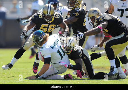 New Orleans, USA. 27th Aug, 2023. New Orleans Saints safety Jordan Howden  (31) tackles Houston Texans running back Dameon Pierce (31) during a  National Football League preseason game at the Caesars Superdome