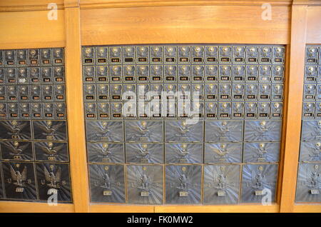 jerome post office mail boxes arizona ghost town Stock Photo