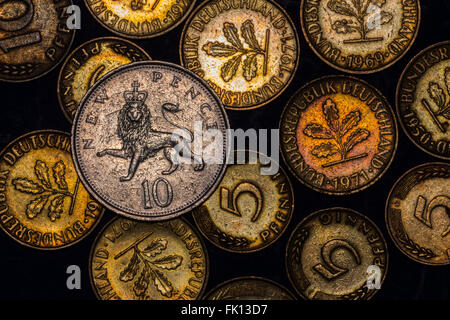 European coinage Stock Photo