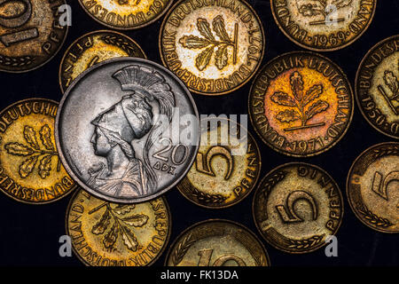 European coinage Stock Photo