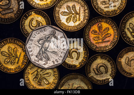 European Coinage Stock Photo