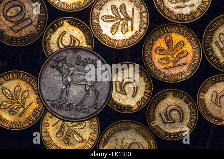 European Coinage Stock Photo