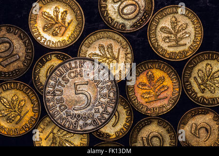 European Coinage Stock Photo