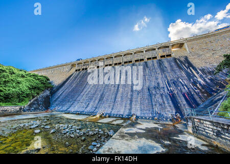 Tai Tam Tuk Reservoir Dam Viewpoint Stock Photo