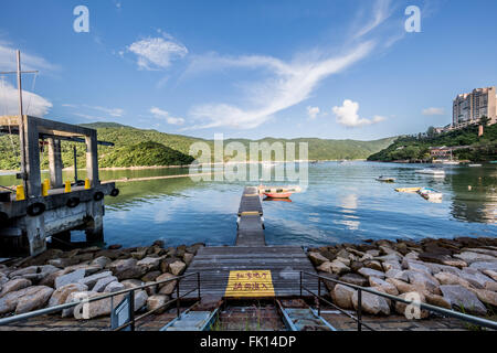 Tai Tam Tuk Reservoir Dam Viewpoint Stock Photo