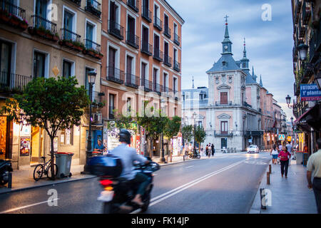 Calle Mayor. Madrid, Spain Stock Photo