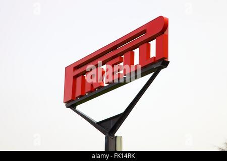 Pirelli logo sign Stock Photo