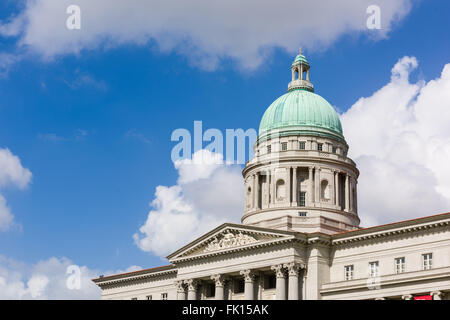 Singapore, 26 Feb 2016: Former Supreme Court Building and City Hall. Stock Photo