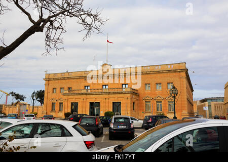 Central Bank of Malta building, Floiana, Valletta, Malta Stock Photo