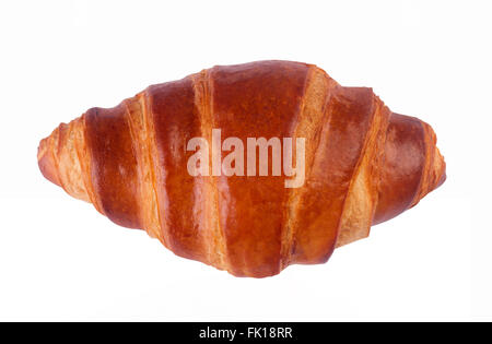 Butter croissant isolated on white background Stock Photo
