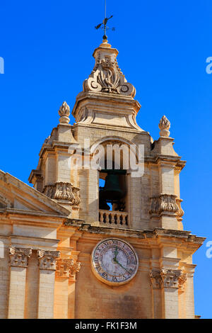 St Pauls Cathedral, Mdina, Malta Stock Photo