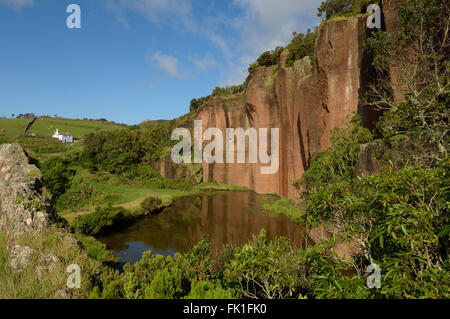 Poço da Pedreira. Santa Maria Island. Archipelago of the Azores. Portugal. Atlantic. Europe. Stock Photo