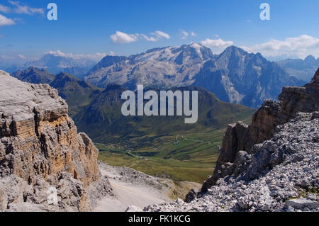 Marmolata in den italienischen Dolomiten - Marmolada mountain in italian Dolomites Stock Photo