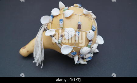 African Shell Gourd Rattle Stock Photo