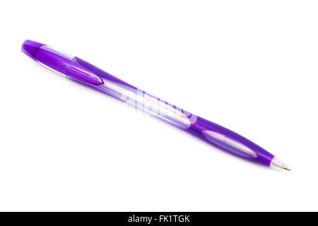 Modern ballpoint pen on a white background Stock Photo