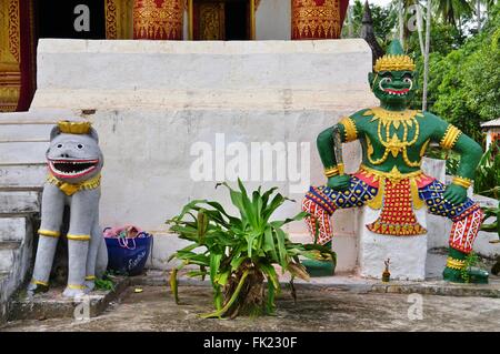 The Wat Aham temple (Monastery of the Opened Heart) in Luang Prabang, Laos Stock Photo