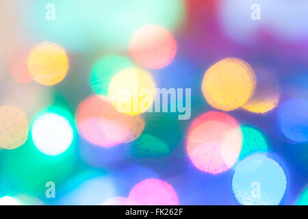 multicolor round blurred highlights Stock Photo