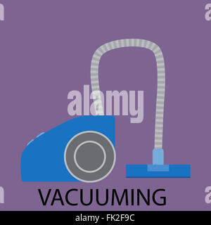 Vacuuming icon sign cleaning device. Vacuum cleaner,  cleaning and  hoover, house cleaning, vacuum icon, vacuum device, cleaner Stock Photo