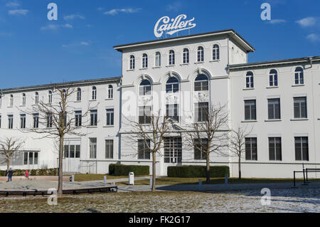 Maison Cailler in Broc, Switzerland, is the headquarters and chocolate factory of Cailler, hosting also a chocolate museum. Stock Photo