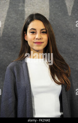 Photocall for ARD trilogy 'Mitten in Deutschland: NSU' at Cafe im Zeughaus  Featuring: Almila Bagriacik Where: Berlin, Germany When: 04 Feb 2016 Stock Photo