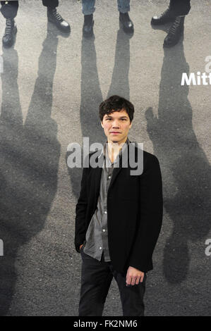 Photocall for ARD trilogy 'Mitten in Deutschland: NSU' at Cafe im Zeughaus  Featuring: Sebastian Urzendowsky Where: Berlin, Germany When: 04 Feb 2016 Stock Photo