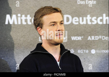 Photocall for ARD trilogy 'Mitten in Deutschland: NSU' at Cafe im Zeughaus  Featuring: Albrecht Schuch Where: Berlin, Germany When: 04 Feb 2016 Stock Photo