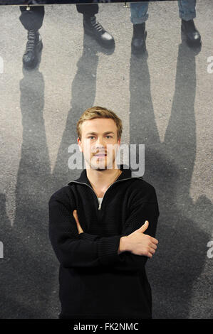 Photocall for ARD trilogy 'Mitten in Deutschland: NSU' at Cafe im Zeughaus  Featuring: Albrecht Schuch Where: Berlin, Germany When: 04 Feb 2016 Stock Photo