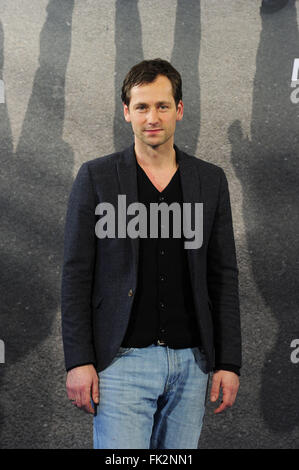 Photocall for ARD trilogy 'Mitten in Deutschland: NSU' at Cafe im Zeughaus  Featuring: Florian Stetter Where: Berlin, Germany When: 04 Feb 2016 Stock Photo