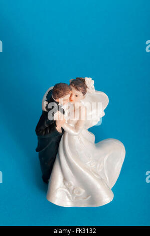 bride and groom cake topper Stock Photo