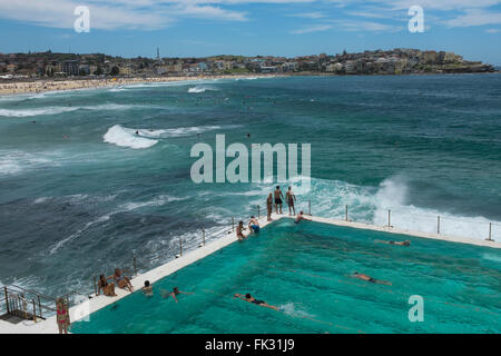 Bondi Icebergs Pool, Sydney, New South Wales, Australia Stock Photo