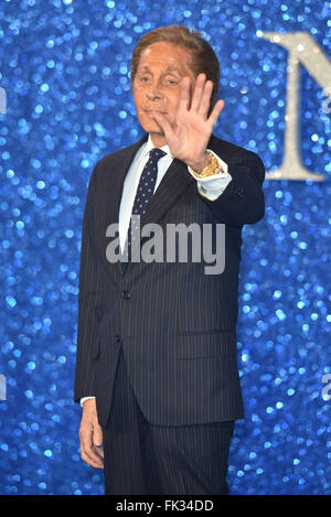 'Zoolander No 2' UK Premiere held at the Empire Leicester Square - Arrivals.  Featuring: Valentino Where: London, United Kingdom When: 04 Feb 2016 Stock Photo