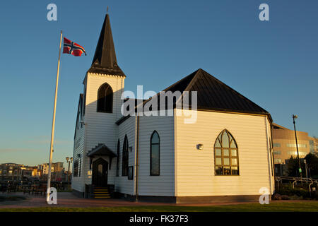 Norwegian Church in Cardiff Bay, Wales UK Stock Photo