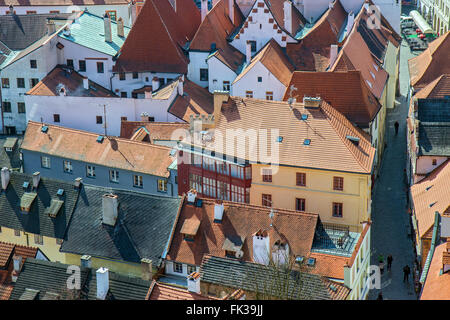 Historical Center in Czech Krumlov Stock Photo