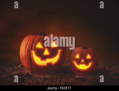 Halloween pumpkins Stock Photo