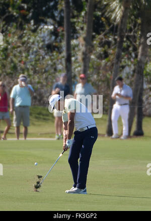 Doral, Florida, USA. 06th Mar, 2016. Rafa Cabrera Bello of Spain on the 8th fairway during the final round of the World Golf Championships-Cadillac Championships - Final Round at Trump National Doral in Doral, FL Credit:  Action Plus Sports/Alamy Live News Stock Photo
