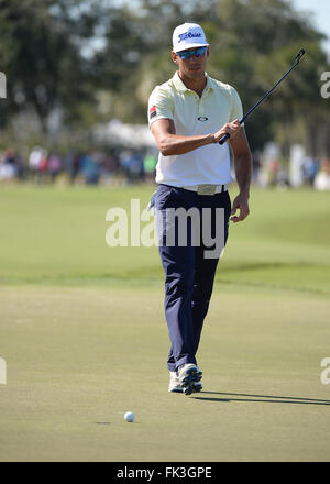 Doral, Florida, USA. 06th Mar, 2016. Rafa Cabrera Bello of Spain on the 8th green during the final round of the World Golf Championships-Cadillac Championships - Final Round at Trump National Doral in Doral, FL Credit:  Action Plus Sports/Alamy Live News Stock Photo