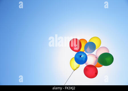 Balloons in the sky Stock Photo