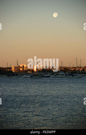 Harbor San Diego early in the morning Stock Photo