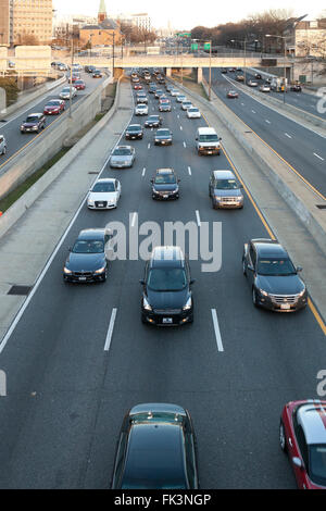 I-395 freeway - Washington, DC USA Stock Photo