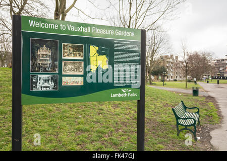 The entrance to the former Vauxhall Pleasure Gardens in Vauxhall, SW London. Stock Photo