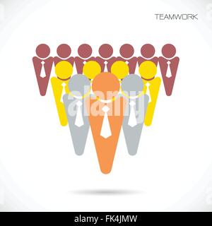 Team Partners Friends sign design vector template. Together union symbol of friendship, partnership logotype. Business Teamwork Stock Vector